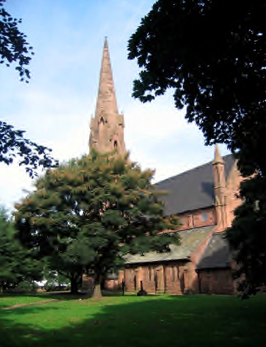 Parish church in summer