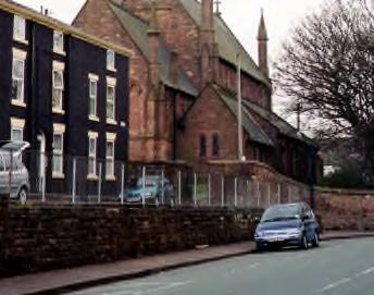 Church seen from Mersey Road